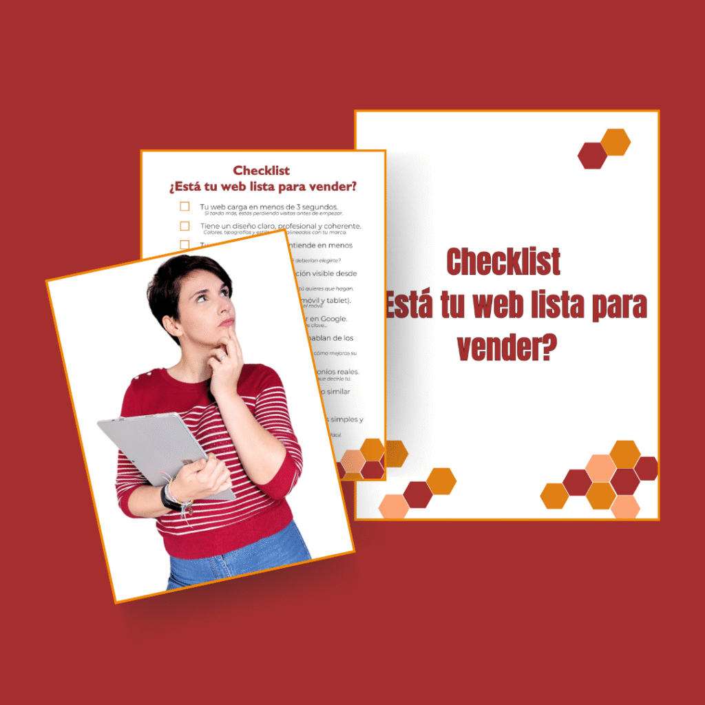 Mockup checklist web lista para vender