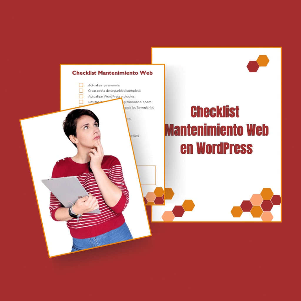 Mockup checklist mantenimiento web